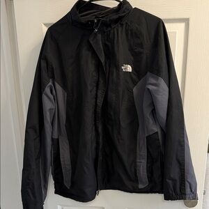 The North Face Black and Gray Windbreaker